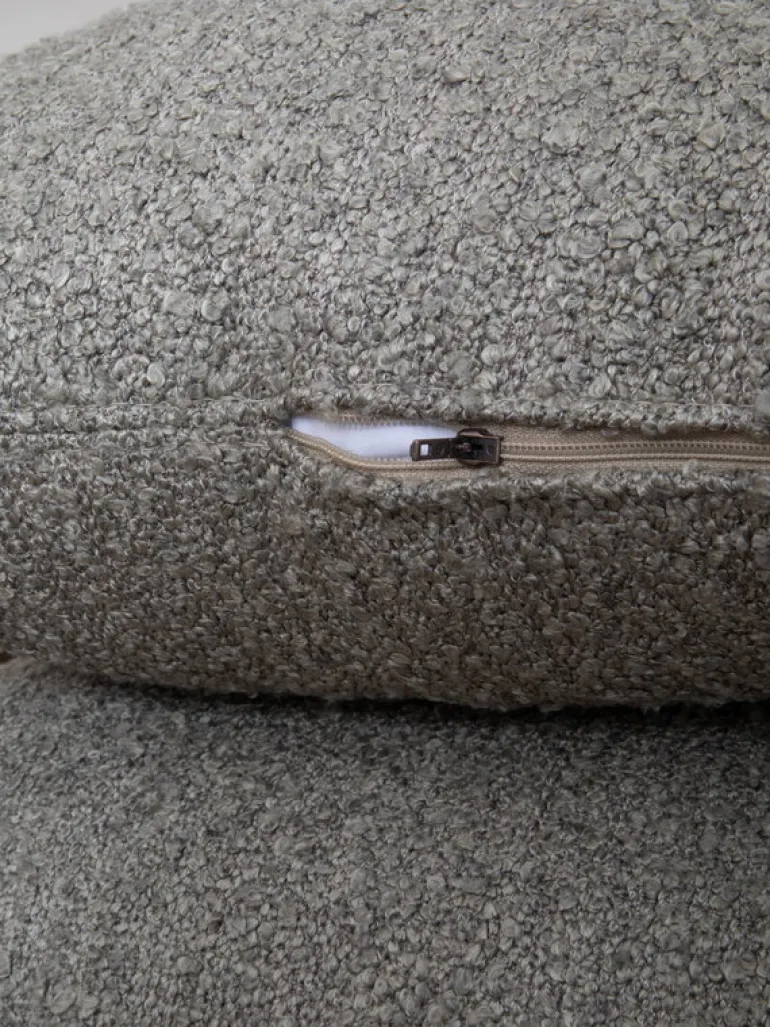 Maze Same Easy fåtölj, vit - brungrått tyg