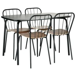 Maze Same stol, svart - valnöt