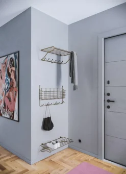 Maze Shoe Shelf skohylla, mässing