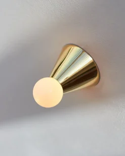 Michael Anastassiades Cone Light vägg-/taklampa, polerad mässing