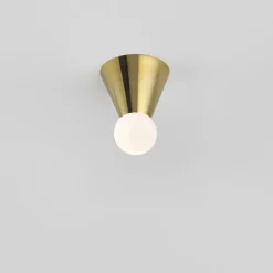 Michael Anastassiades Cone Light vägg-/taklampa, polerad mässing