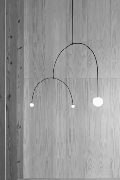 Michael Anastassiades Mobile Chandelier 9, svart patinerad mässing
