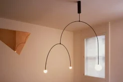 Michael Anastassiades Mobile Chandelier 9, svart patinerad mässing