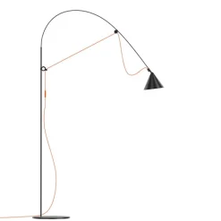 Midgard AYNO L golvlampa, 2700 K, svart - orange