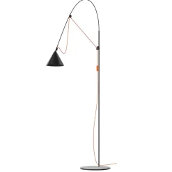 Midgard AYNO L golvlampa, 2700 K, svart - orange
