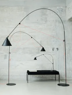 Midgard AYNO XL golvlampa, 3000 K, svart - orange