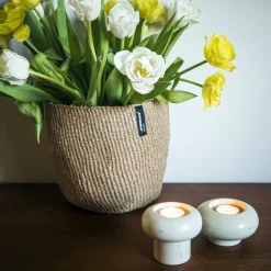 Mifuko Kandili ljushållare A, cream white