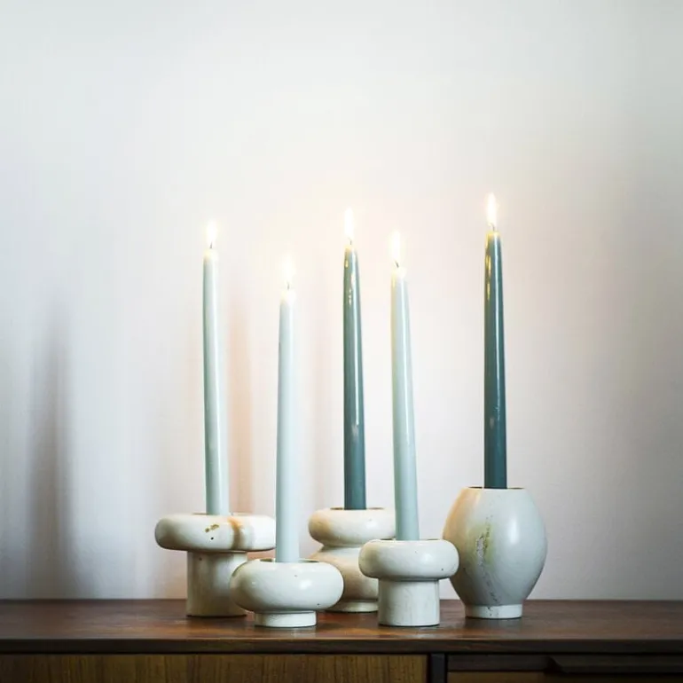 Mifuko Kandili ljusstake E, krämvit