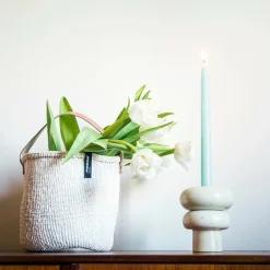 Mifuko Kandili ljusstake E, krämvit