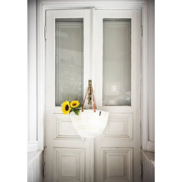 Mifuko Kiondo shoppingväska, M, vit