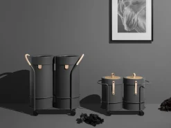 Mizetto Bin There set, vagn och 2 behållare, L, antracit