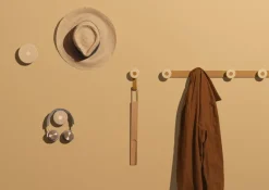 Mizetto Bloom Wall, klädhängare, djup brun