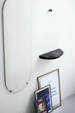 Moebe Half Moon hylla, stor, svart