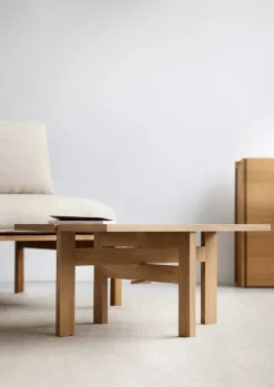 Moebe Rectangular soffbord, 60 cm, ek