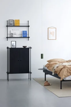 Moebe Säng, hög, 90–180 cm, svart