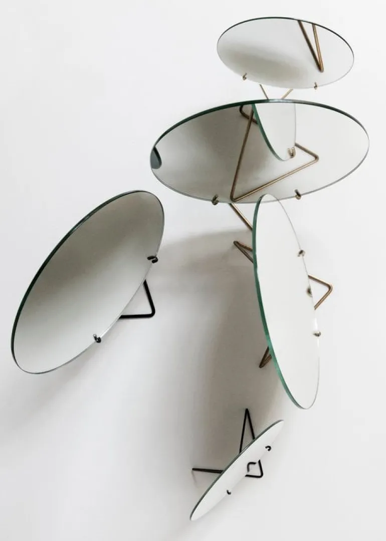 Moebe Stående spegel 30 cm, mässing