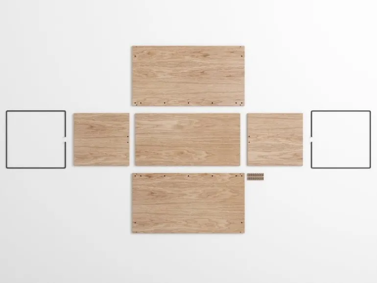 Moebe Storage Box förvaringslåda, ek - svart