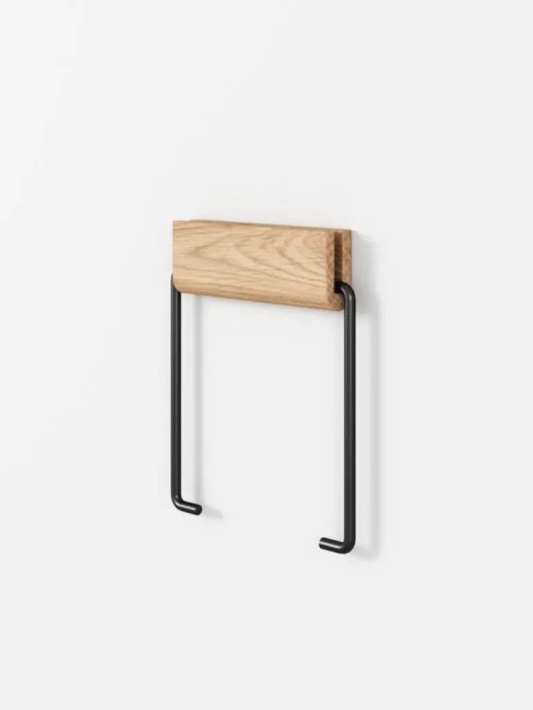 Moebe Toalettpappershållare, ek - svart