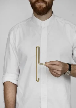 Moebe Väggkrok, stor, matt guld