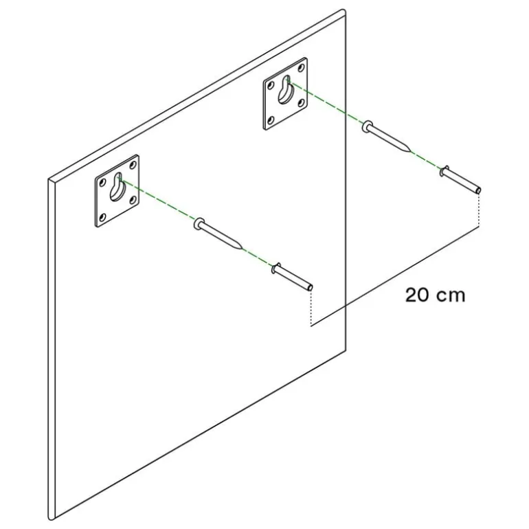 Montana Furniture Montana fyrkantig minispegel, 161 Mist