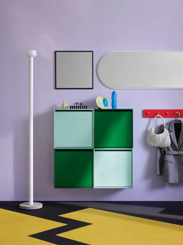 Montana Furniture Montana fyrkantig minispegel, 04 Antracit