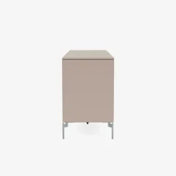 Montana Furniture Save låg sideboard, matta kromben - 137 Mushroom