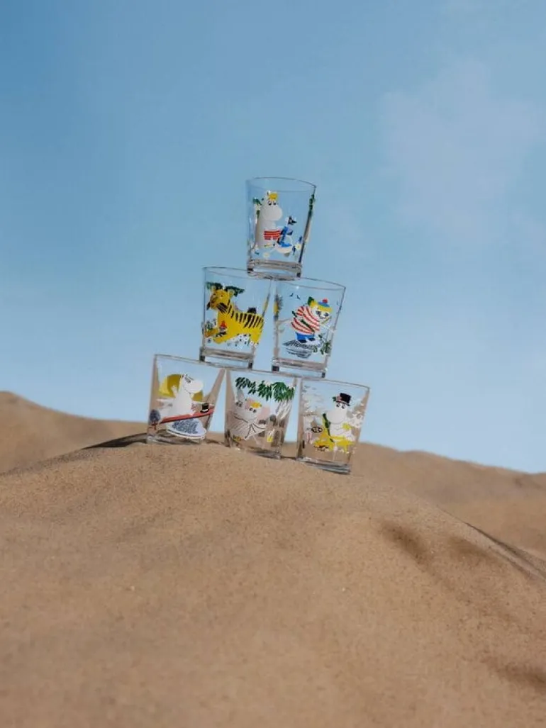Moomin Arabia Mumin glas, 22 cl, Vi åker på semester