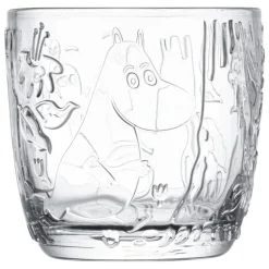 Moomin Arabia Mumin glas, 28 cl, klar, 2 st.