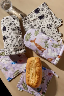 Moomin Arabia Mumin grytlappsset, 2 delar, lila