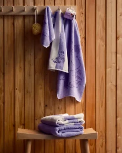 Moomin Arabia Mumin, handduk, 50 x 70 cm, Snorkfröken, lila