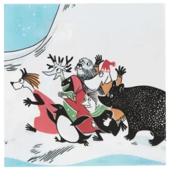 Moomin Arabia Mumin pappersservett, 33 cm, skidbacken