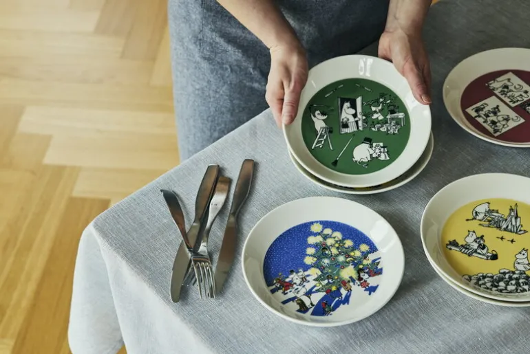Moomin Arabia Mumin tallriksset, Drawing & Christmas