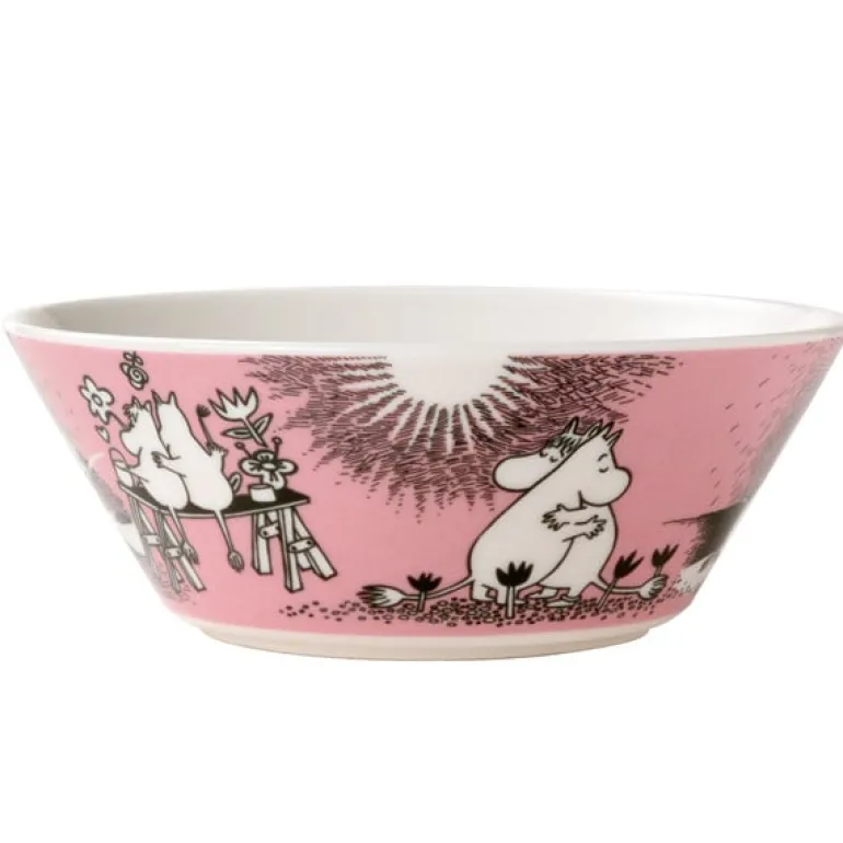 Moomin Arabia Muminskål Kärlek, rosa