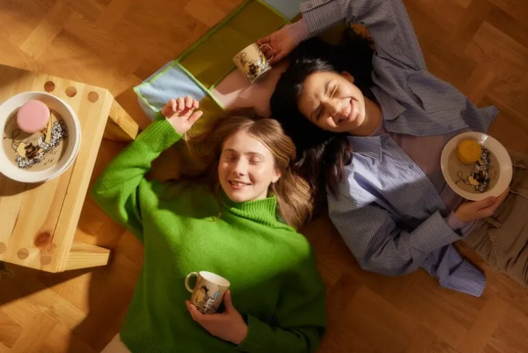 Moomin Arabia Mumintallrik, Bisamråttan, beige