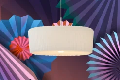 Moooi Plié Plissé Light taklampa, vit