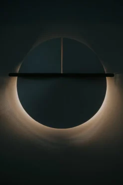 Motarasu Dawn vägglampa, vit - oljad ek