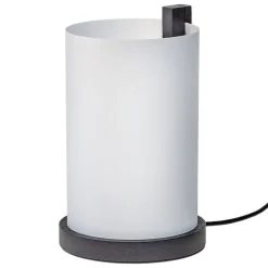 Motarasu Enso bordslampa, vit - svartbetsad ek