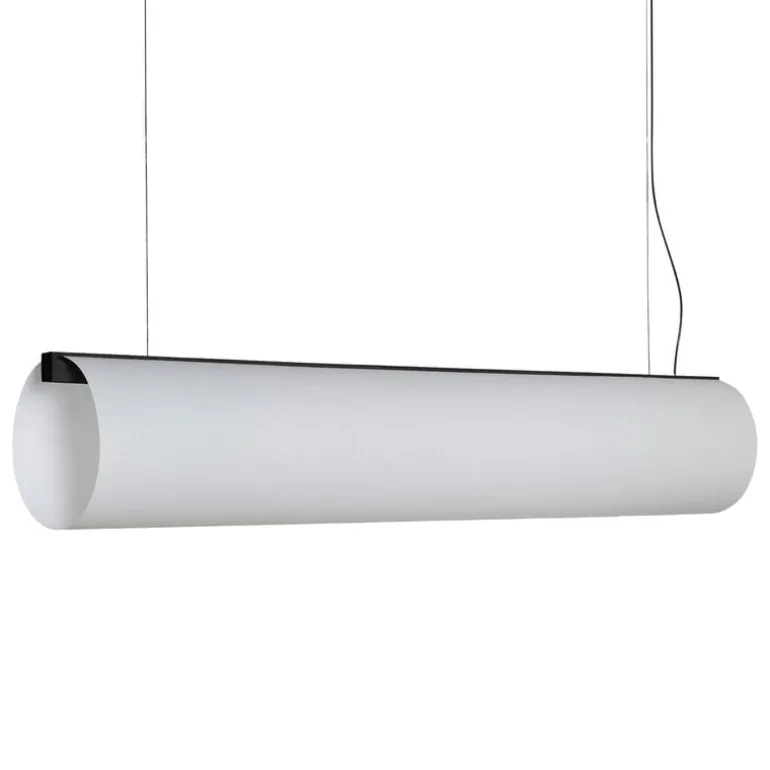 Motarasu Enso pendellampa, vit - svartbetsad ek