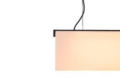 Motarasu Enso pendellampa, vit - svartbetsad ek