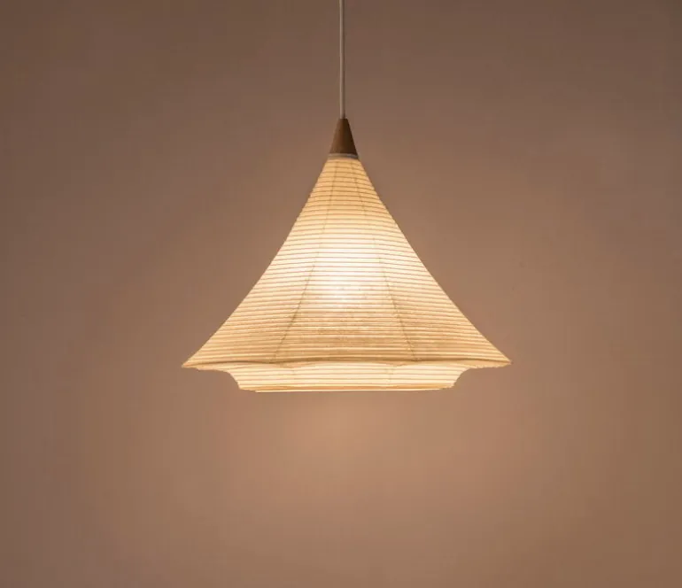 Motarasu Fuji pendellampa, washipapper - bambu