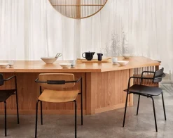 Motarasu Shiro skål, stor, 3 prickar, 30 cm, vit