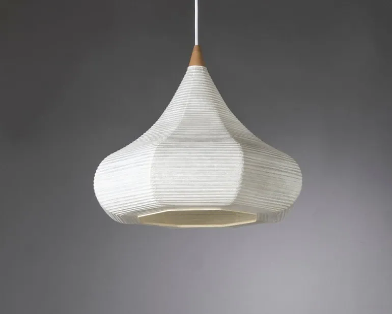 Motarasu Shizuku pendellampa, washipapper - bambu