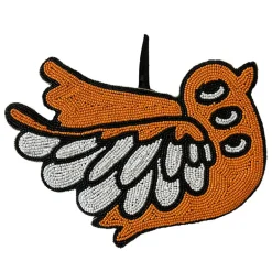 MUM's Orange Birdy väggkonst, 28 x 25 cm