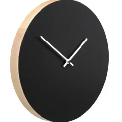 Muoto Collection Kiekko väggklocka, svart