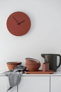 Muoto Collection Kiekko väggklocka, tegel