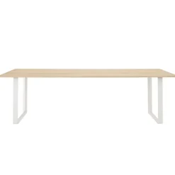 Muuto 70/70 bord, 255 x 108 cm, massiv ek - vitt