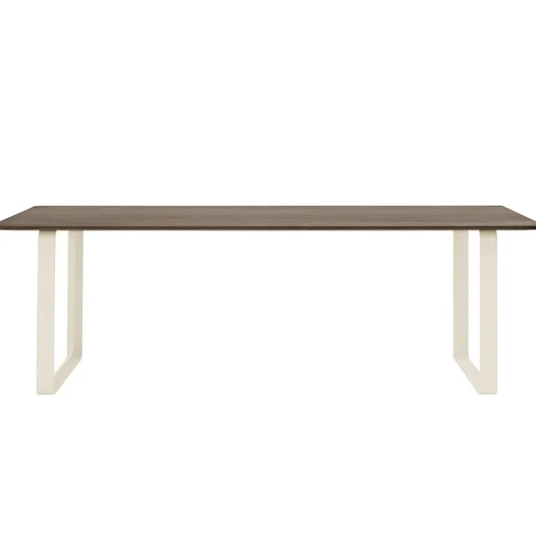 Muuto 70/70 bord, 225 x 90 cm, massiv rökt ek - sand