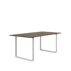 Muuto 70/70 bord, 170 x 85 cm, massiv rökt ek - grå