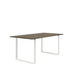 Muuto 70/70 bord, 170 x 85 cm, massiv rökt ek - vit