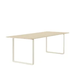 Muuto 70/70 bord, 225 x 90 cm, massiv ek - sand